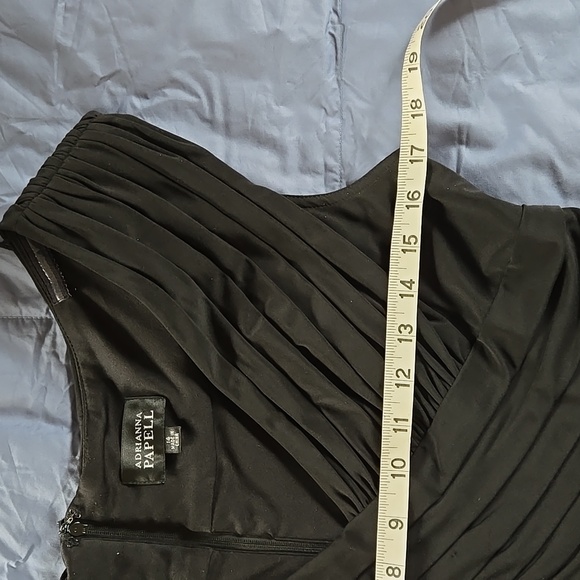 Adrianna Papell Special Occasion Dress Size 14 Black - Picture 7 of 9